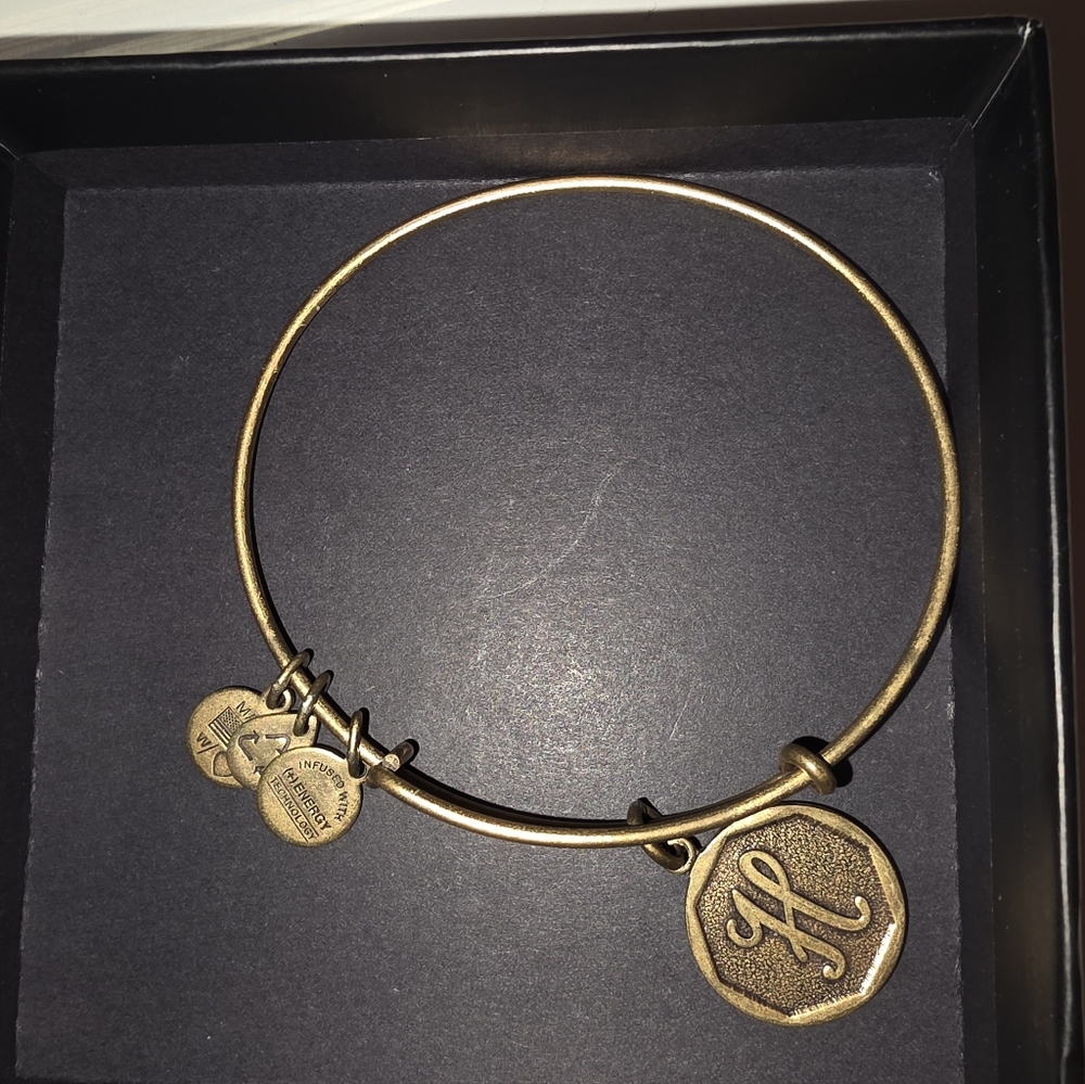Alex and Ani Gold Charm Bracelet